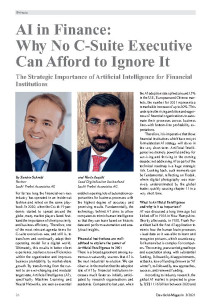 AI in Finance: Why No C-Suite Executive Can Afford to Ignore It