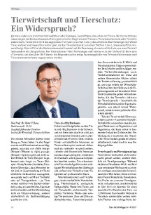 Tierwirtschaft und Tierschutz: Ein Widerspruch?