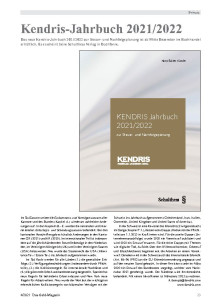 Kendris-Jahrbuch 2021/2022
