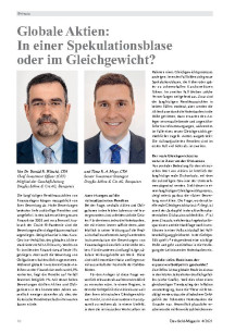 Globale Aktien: In einer Spekulationsblase oder im Gleichgewicht?