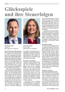 Glücksspiele und ihre Steuerfolgen 