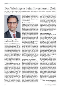 Das Wichtigste beim Investieren: Zeit