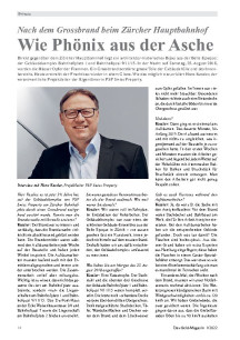 Nach dem Grossbrand beim Zürcher Hauptbahnhof: Wie Phönix aus der Asche