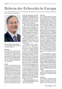 Reform des Erbrechts in Europa