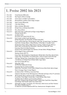 Medienpreis: 1. Preise 2002 bis 2021