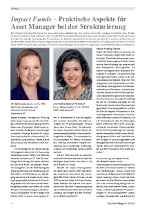 Impact Funds – Praktische Aspekte für Asset Manager