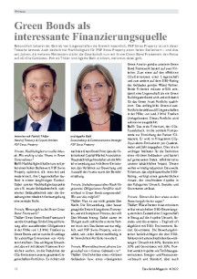 Green Bonds als interessante Finanzierungsquelle