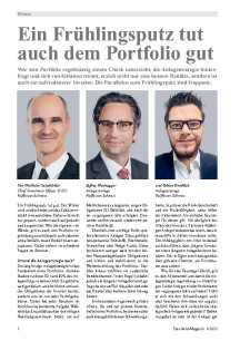 Ein Frühlingsputz tut auch dem Portfolio gut