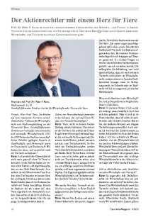 Der Aktienrechtler mit einem Herz für Tiere