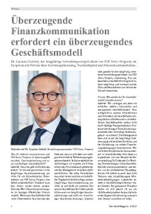 Überzeugende Finanzkommunikation erfordert ein überzeugendes Geschäftsmodell