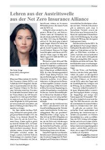 Lehren aus der Austrittswelle aus der Net Zero Insurance Alliance