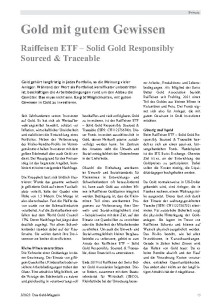 Gold mit gutem Gewissen