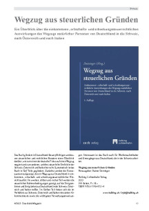 Wegzug aus steuerlichen Gründen