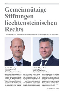 Gemeinnützige Stiftungen liechtensteinischen Rechts