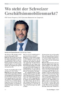 Wo steht der Schweizer Geschäftsimmobilienmarkt?