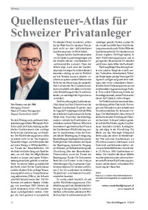 Quellensteuer-Atlas für Schweizer Privatanleger