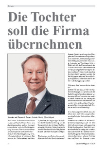 Die Tochter soll die Firma übernehmen