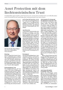 Asset Protection mit dem liechtensteinischen Trust