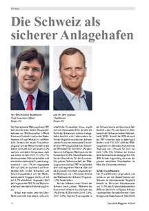 Die Schweiz als sicherer Anlagehafen