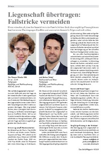 Liegenschaft übertragen: Fallstricke vermeiden