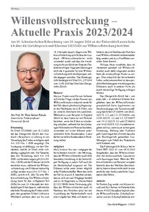 Willensvollstreckung – Aktuelle Praxis 2023/2024