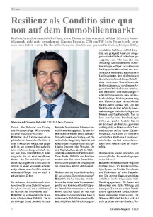 Resilienz als Conditio sine qua non auf dem Immobilienmarkt