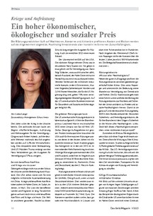 Kriege und Aufrüstung: Ein hoher ökonomischer, ökologischer und sozialer Preis