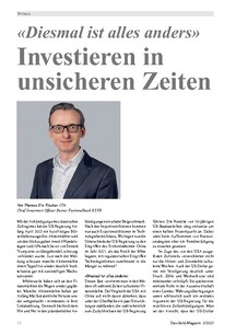 «Diesmal ist alles anders»: Investieren in  unsicheren Zeiten