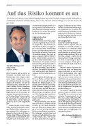 Auf das Risiko kommt es an