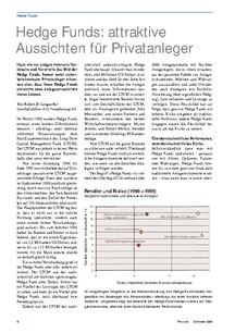 Hedge Funds: attraktive Aussichten für Privatanleger