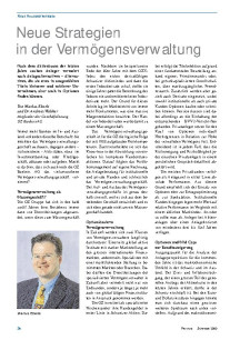 Neue Strategien in der Vermögensverwaltung