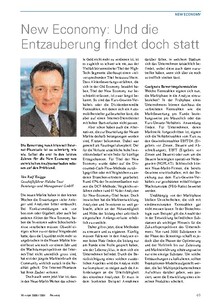 New Economy: Und die Entzauberung findet doch statt