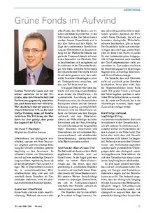 Grüne Fonds im Aufwind