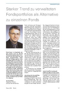 Starker Trend zu verwalteten Fondsportfolios als Alternative