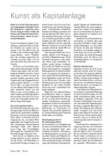 Kunst als Kapitalanlage