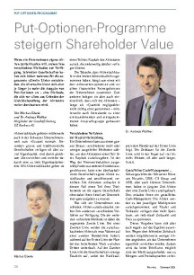 Put-Optionen-Programme steigern Shareholder Value