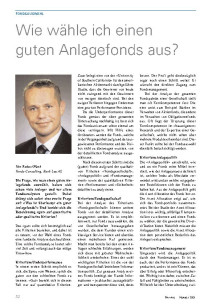 Wie wähle ich einen guten Anlagefonds aus?