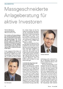 Massgeschneiderte Anlageberatung