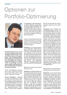 Optionen zur Portfolio-Optimierung