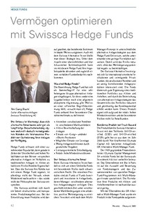 Vermögen optimieren mit Swissca Hedge Funds