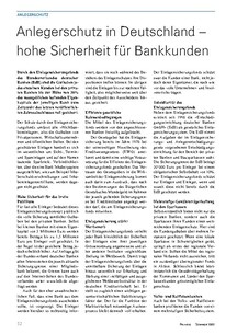 Anlegerschutz in Deutschland