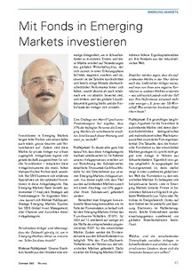 Mit Fonds in Emerging Markets investieren