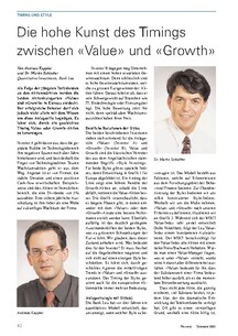 Die hohe Kunst des Timings zwischen «Value» und «Growth»