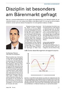 Disziplin ist besonders am Bärenmarkt gefragt