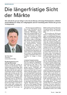 Die längerfristige Sicht der Märkte