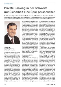 Private Banking in der Schweiz