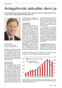 Anlagefonds: aktueller denn je