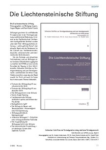 Buchtip: Die Liechtensteinische Stiftung