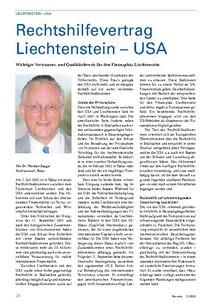 Rechtshilfevertrag Liechtenstein  USA
