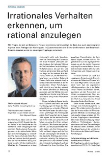 Irrationales Verhalten erkennen, um rational anzulegen